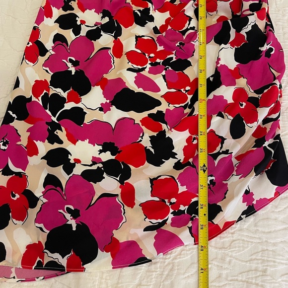 MILLY Eleanora Floral Printed Wrap Silk Midi Dress Size 2 - Picture 8 of 13